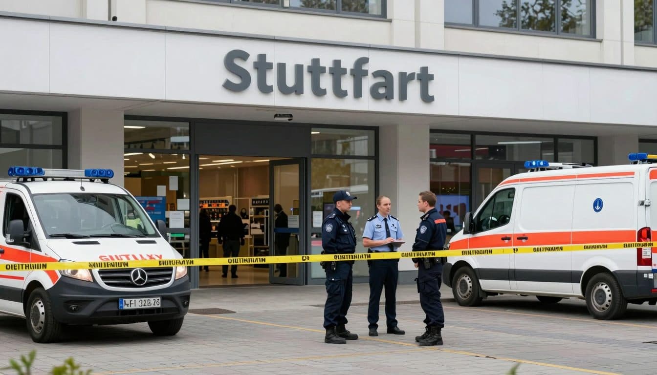 Attack in Stuttgart Shopping Center: 47-Year-Old Stabbed and Set on Fire – Suspect Arrested