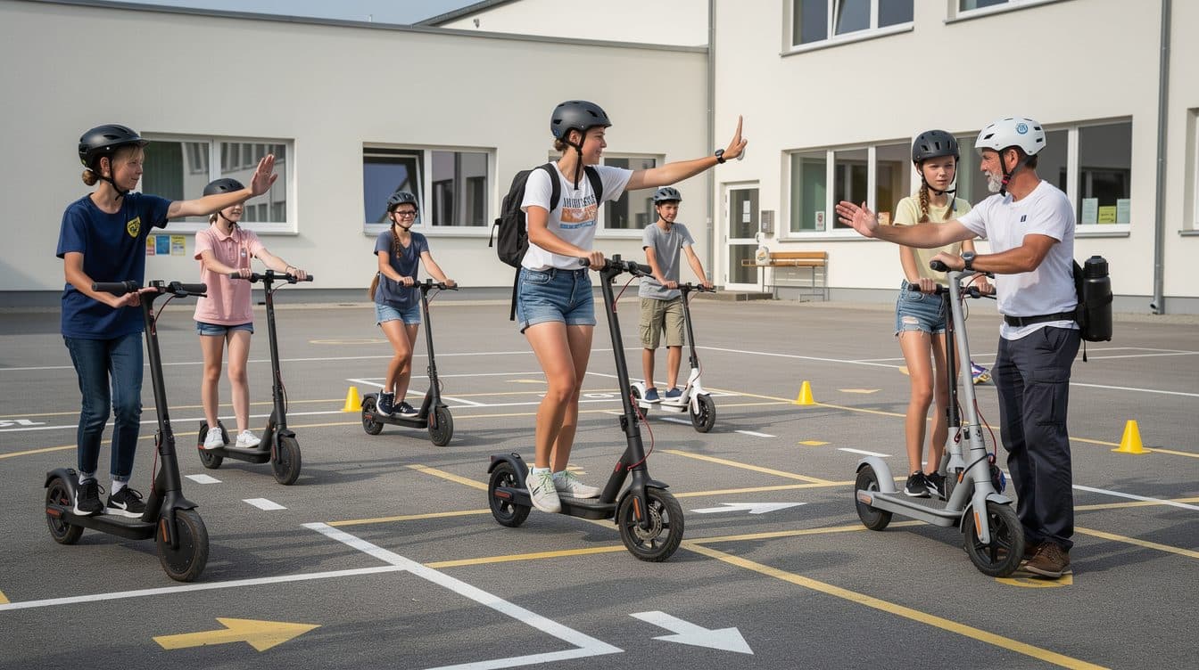 Düsseldorf E-Scooter Academy Teaches Students Safe Riding Amid Rising Accident Rates