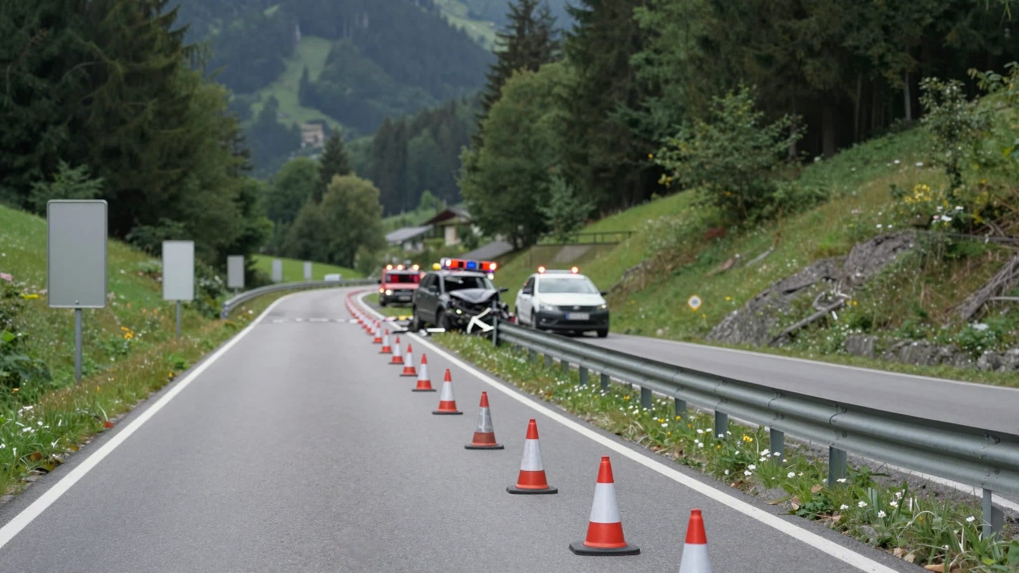 Head-on crash B320 Weißenbach: 7 injured, family involved