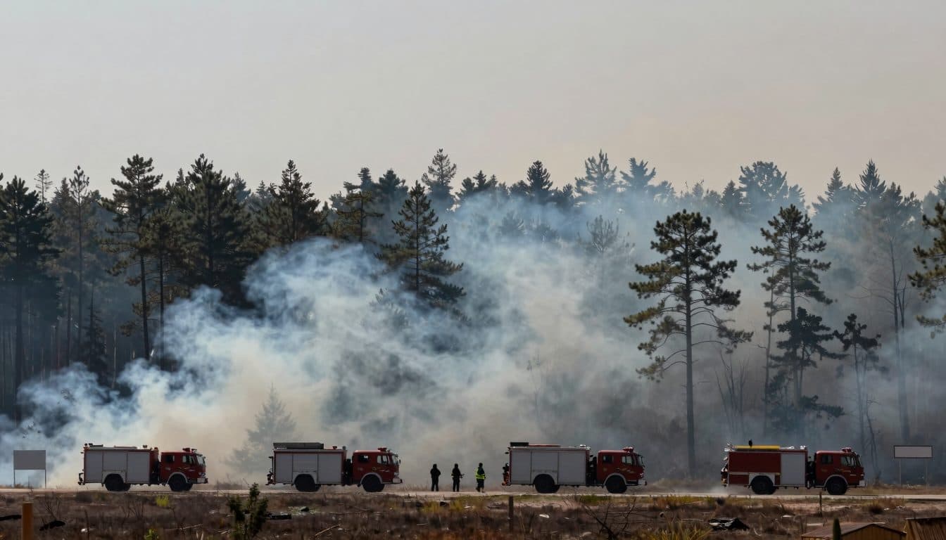 Föhrenwald near Markt Piesting: 28 Fire Departments in Major Operation Against Forest Fire