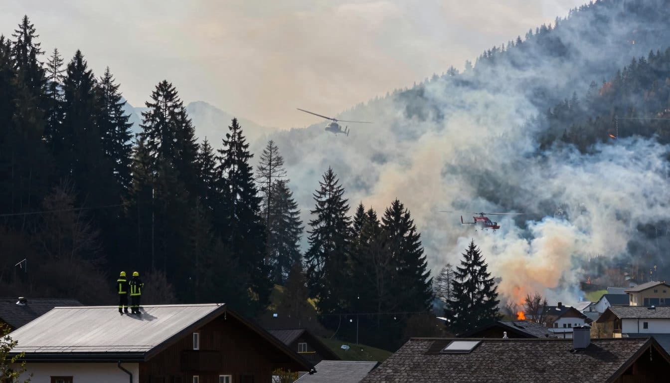 Large-scale forest fire exercise conducted in Pinzgau region