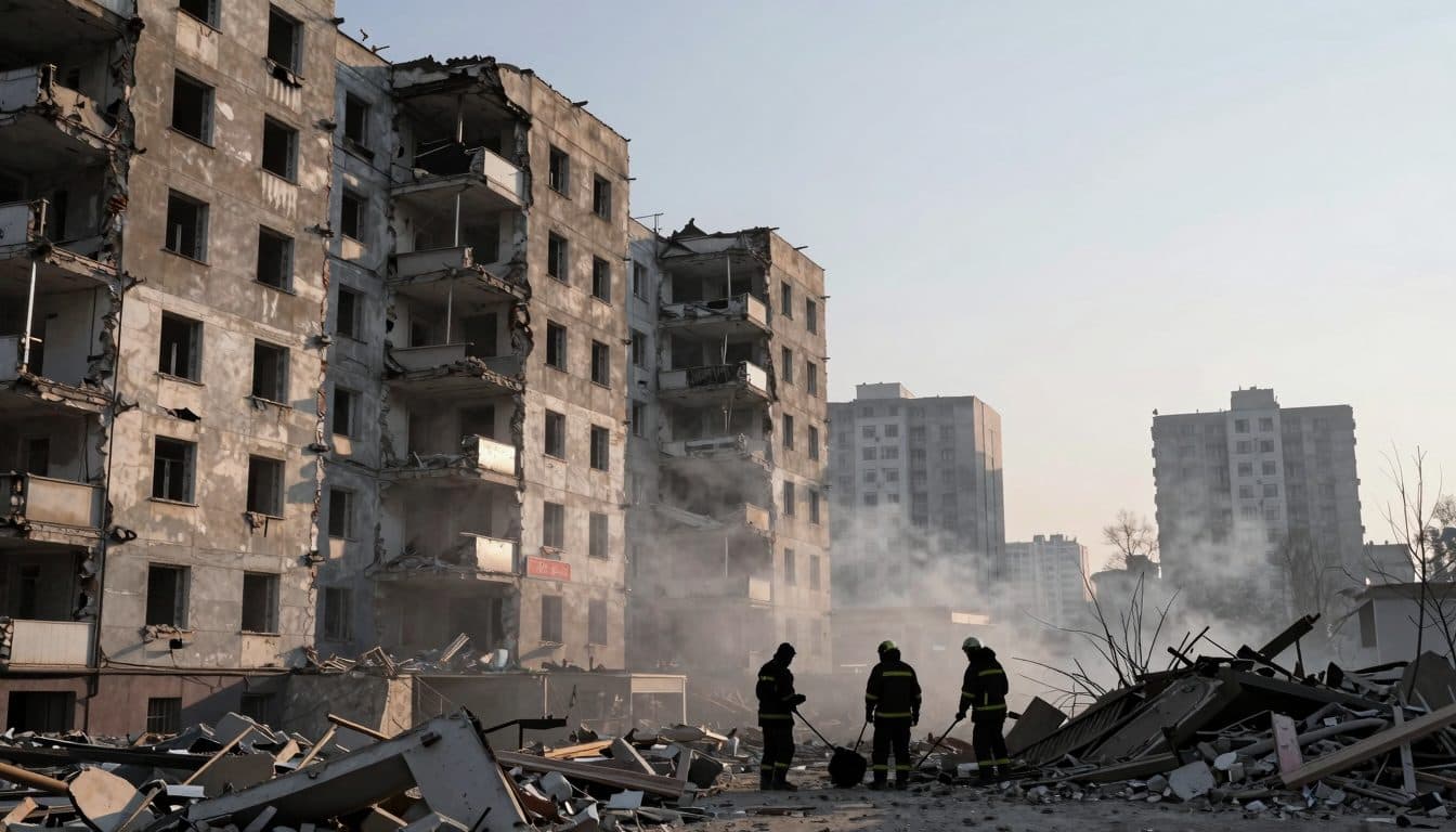 Russian Attacks on Kyiv Claim at Least Nine Lives