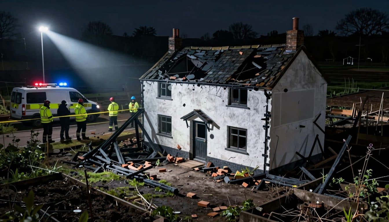 Vienna gas explosion destroys home, leaves nine injured as 93-year-old resident arrested on suspicion of endangerment