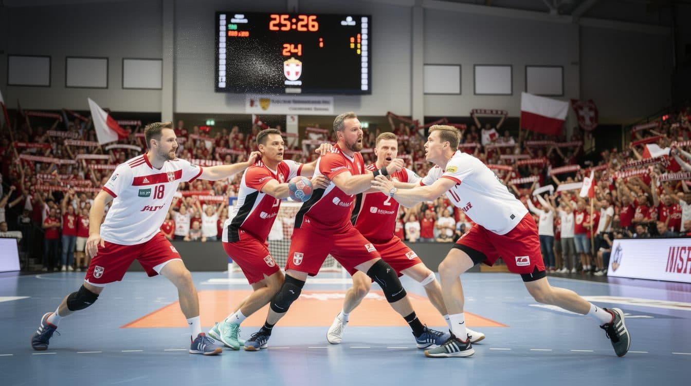 Austria Narrowly Loses Handball World Cup Playoff First Leg to Poland 25-26