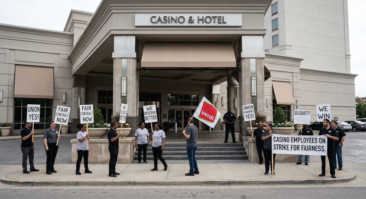 Collective bargaining dispute: Why a warning strike can partially paralyze casinos