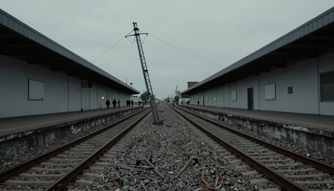 Damaged Overhead Line and Signal Box: Western Line Partially Shut Down Between St. Valentin and Linz