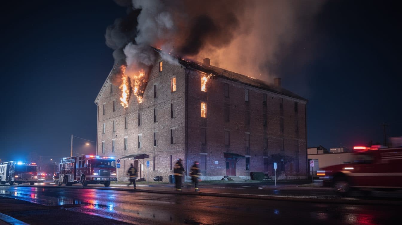 Million-Euro Damage from Two Fires at the Kulturspeicher Ueckermünde – One Firefighter Injured