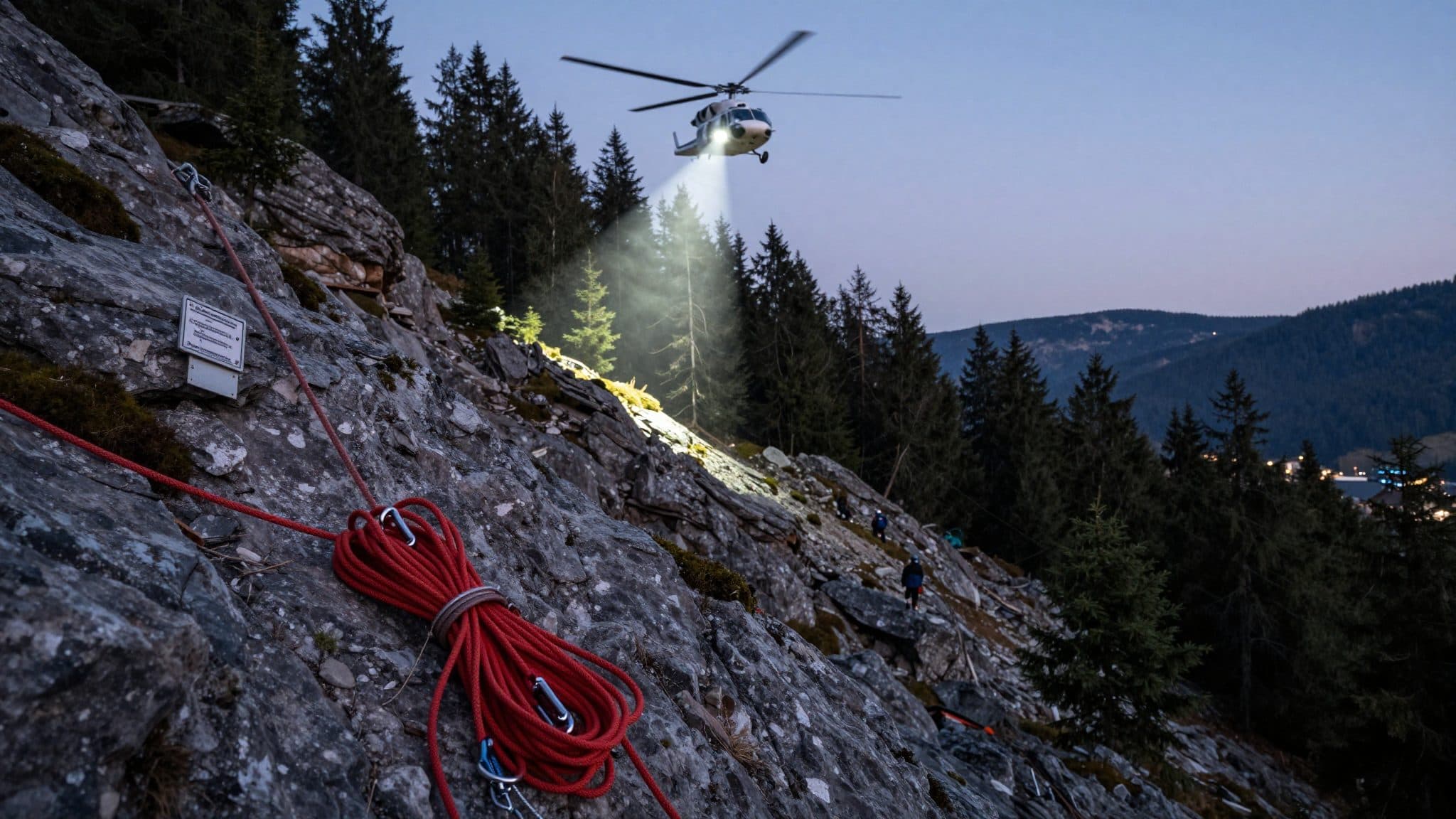 Hiker falls around 80 meters – extensive rescue operation in Frankenfels