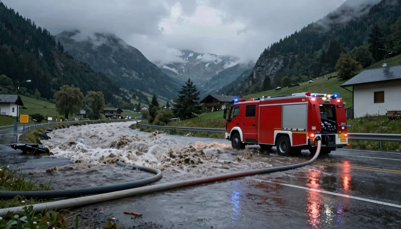 Heavy rain and thunderstorms trigger around 70 fire service operations in Tyrol's Kufstein district