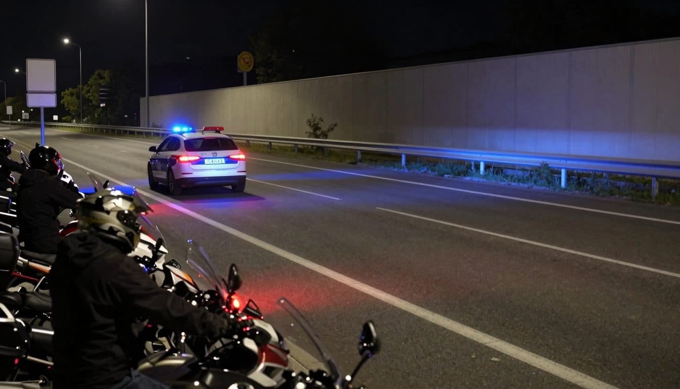 Motorcycle getaway in Maria Lanzendorf: Police target eight bikers on the B11