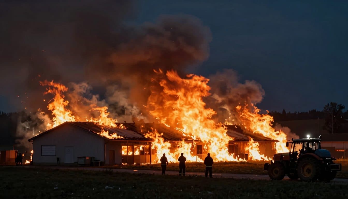 Pig barn in Ried near Augsburg burns down: Over 1,600 animals die in the flames