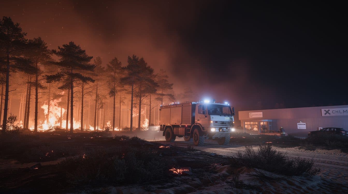 Forest fire in the Gohrischheide spreads further overnight