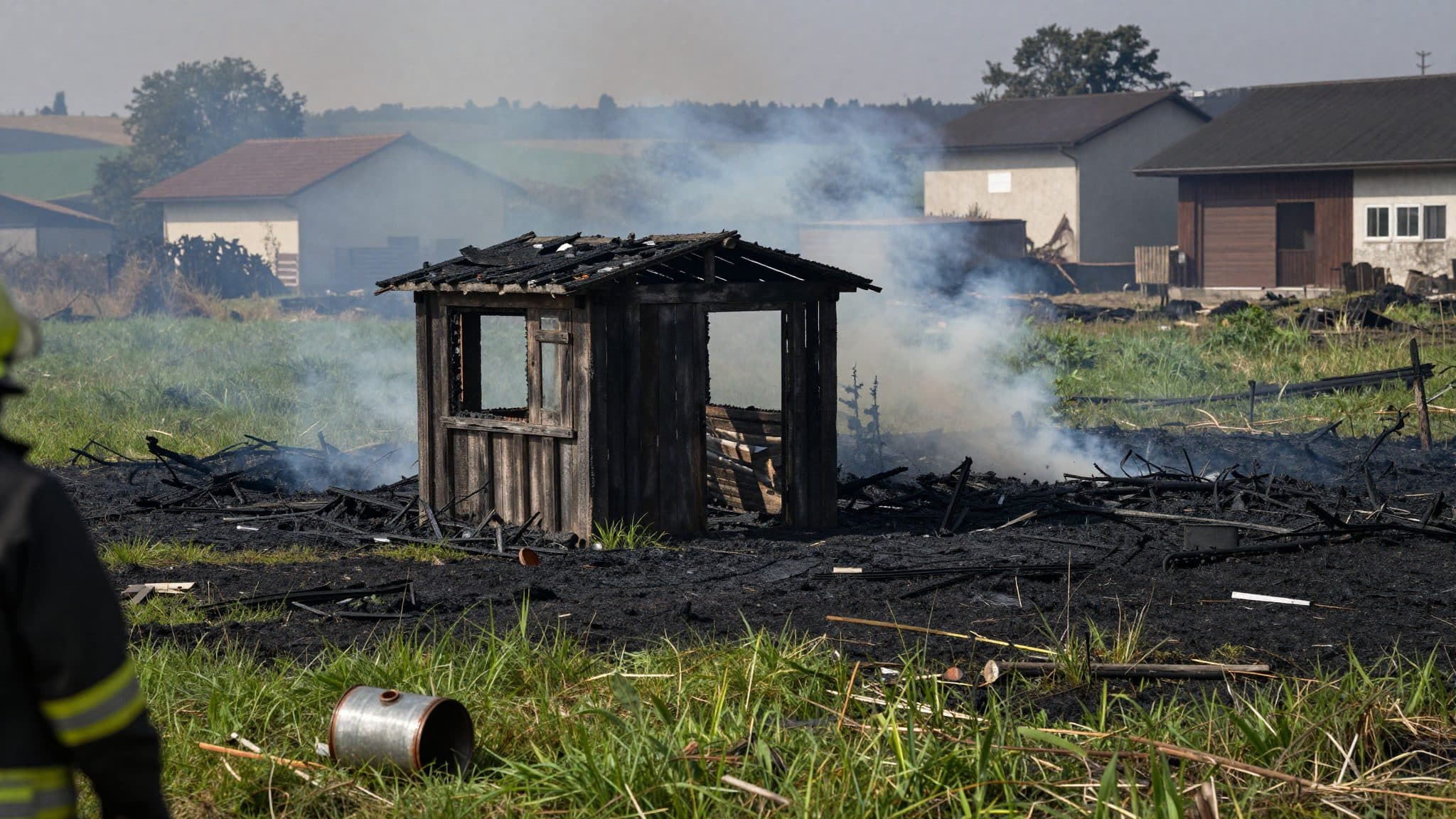 Man in Styria sets garden shed and meadow on fire while trying to smoke out a wasp nest
