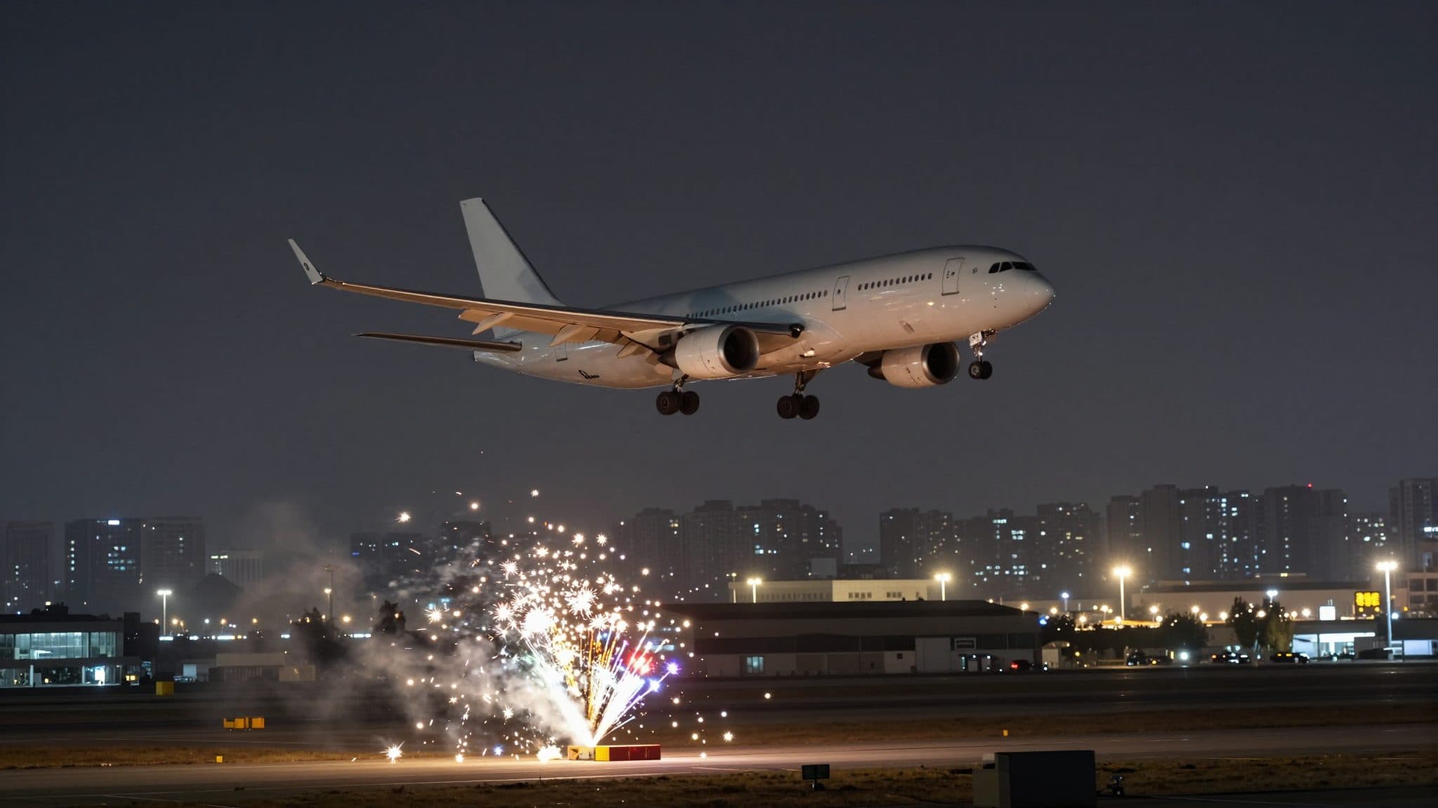 Plane hit by firework during landing in Atlanta