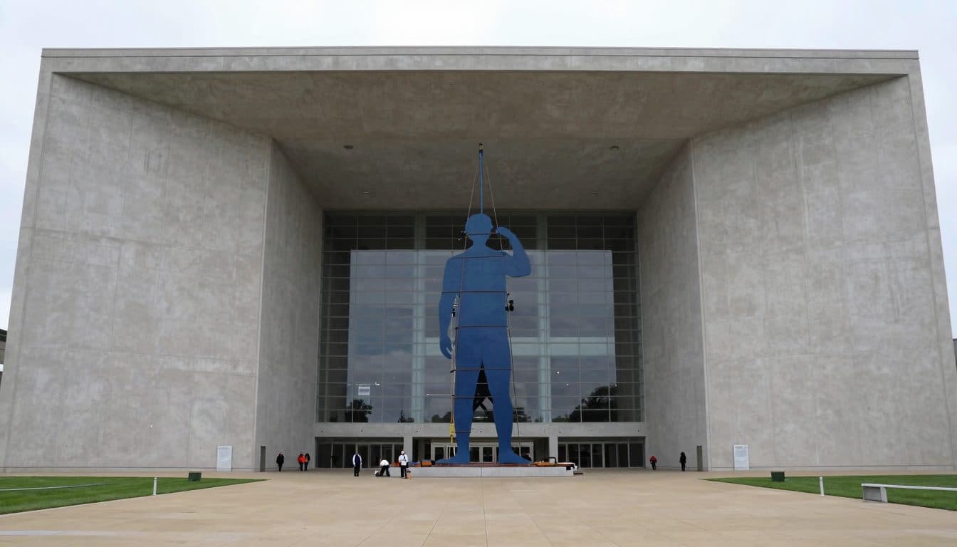 Kennedy Center begins removal of Joel Shapiro's 'Blue' sculpture amid legal challenges