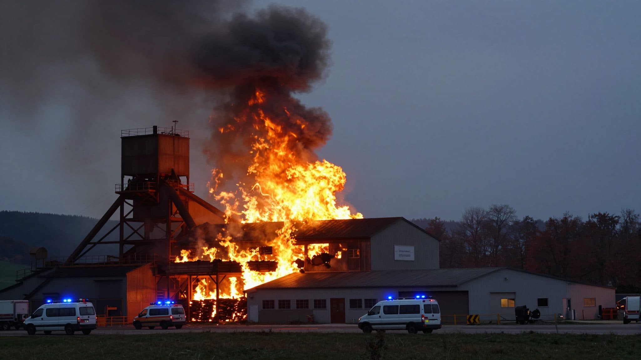 Major fire in Lengau: 22 fire departments battle blaze at farmstead