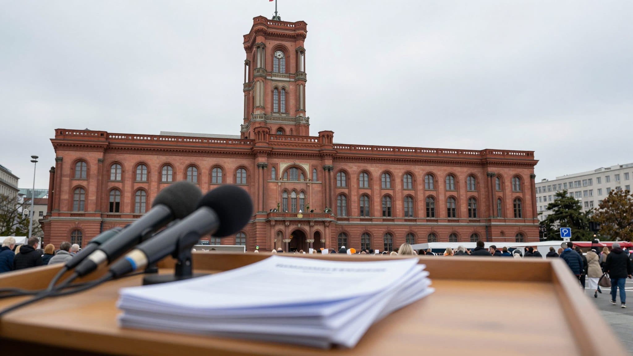 Expert commission presents report on Berlin power outage at Rotes Rathaus