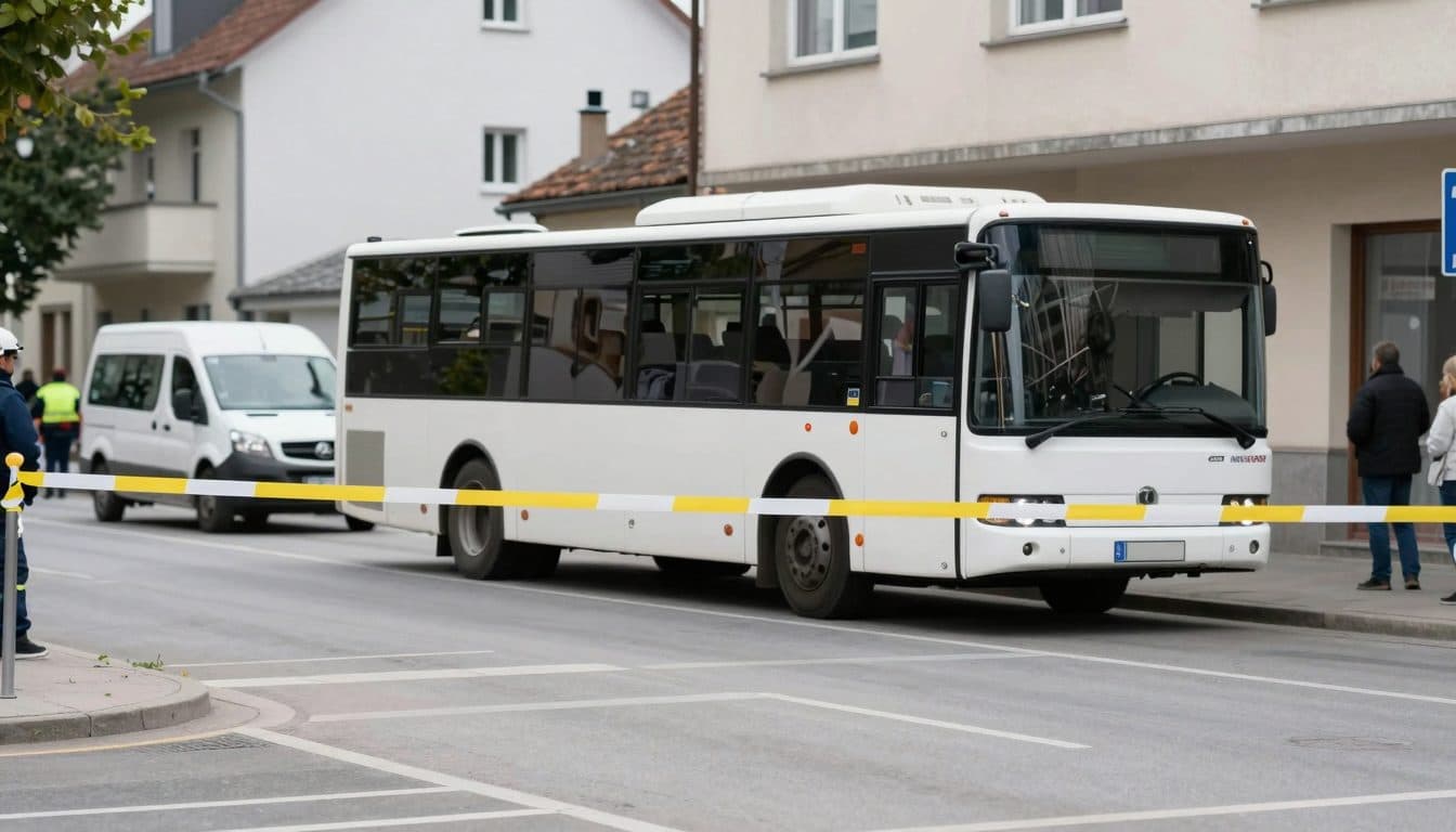 Bus driver prevents collision with van through emergency braking in Leonding – twelve injured