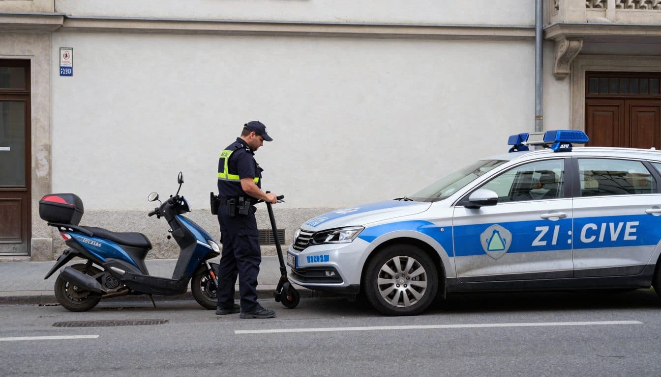 E-scooter rider reaches over 60 km/h fleeing police in Vienna before crashing into patrol car