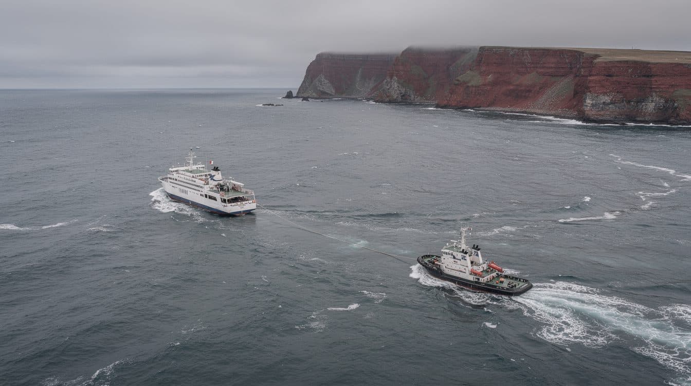 Passenger ferry 'Funny Girl' towed to Cuxhaven after engine failure near Helgoland