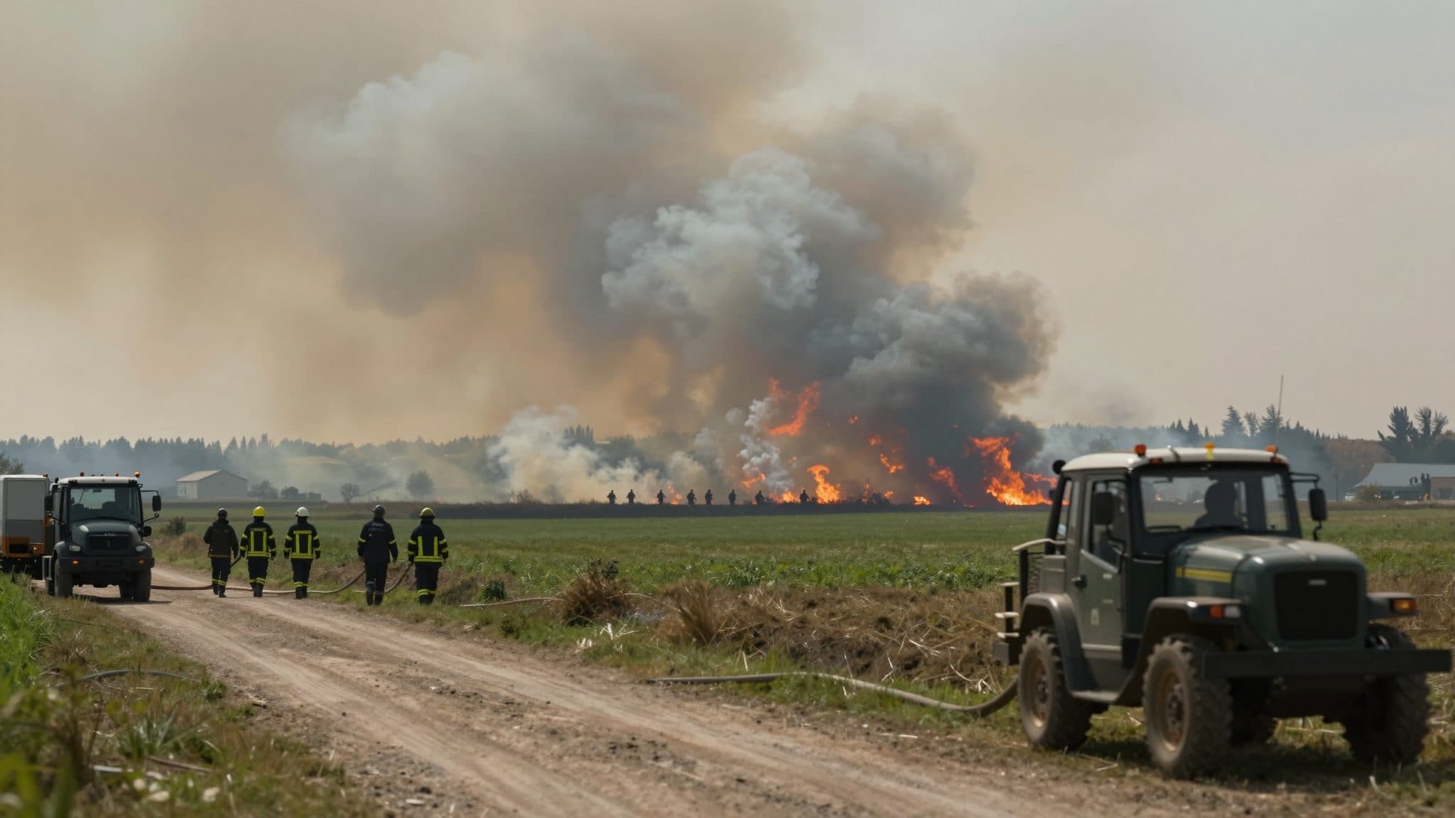 Major fire mobilizes sixteen fire stations in Mettmach, Upper Austria