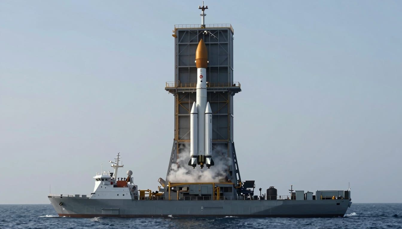 China recovers a launch vehicle stage for the first time in a controlled manner over the sea