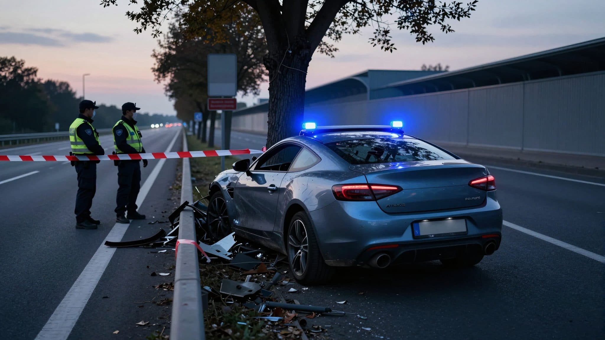 A555 accident near Bonn: Lamborghini driver dead – Police investigating