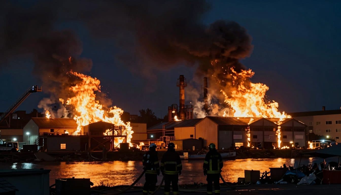 Major fire at Stuttgart wholesale market – firefighters continue to battle the flames