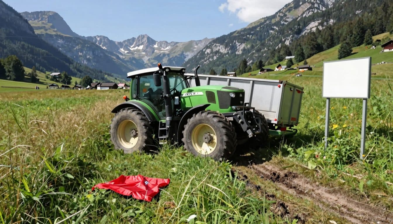 Tractor accident in Vorarlberg claims two lives – father and daughter die in rollover in Satteins