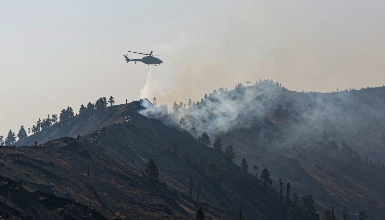 Forest fire in Salzburg's Pongau district reignites, prompting helicopter response
