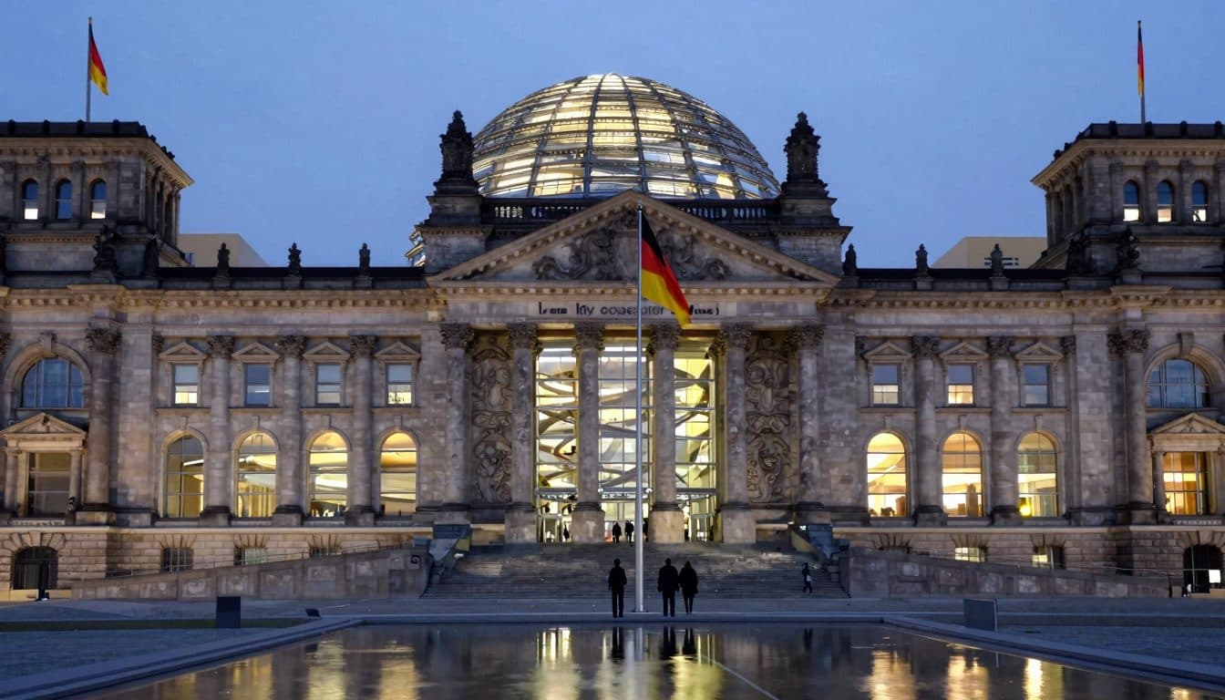Jörg Pilawa visits Bundestag President Klöckner at the Reichstag building