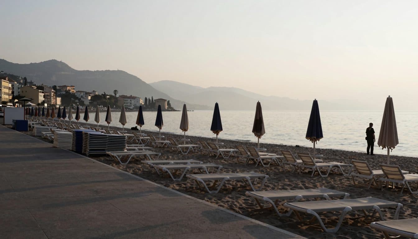 Italian police crack down on illegal beach reservations in several seaside resorts