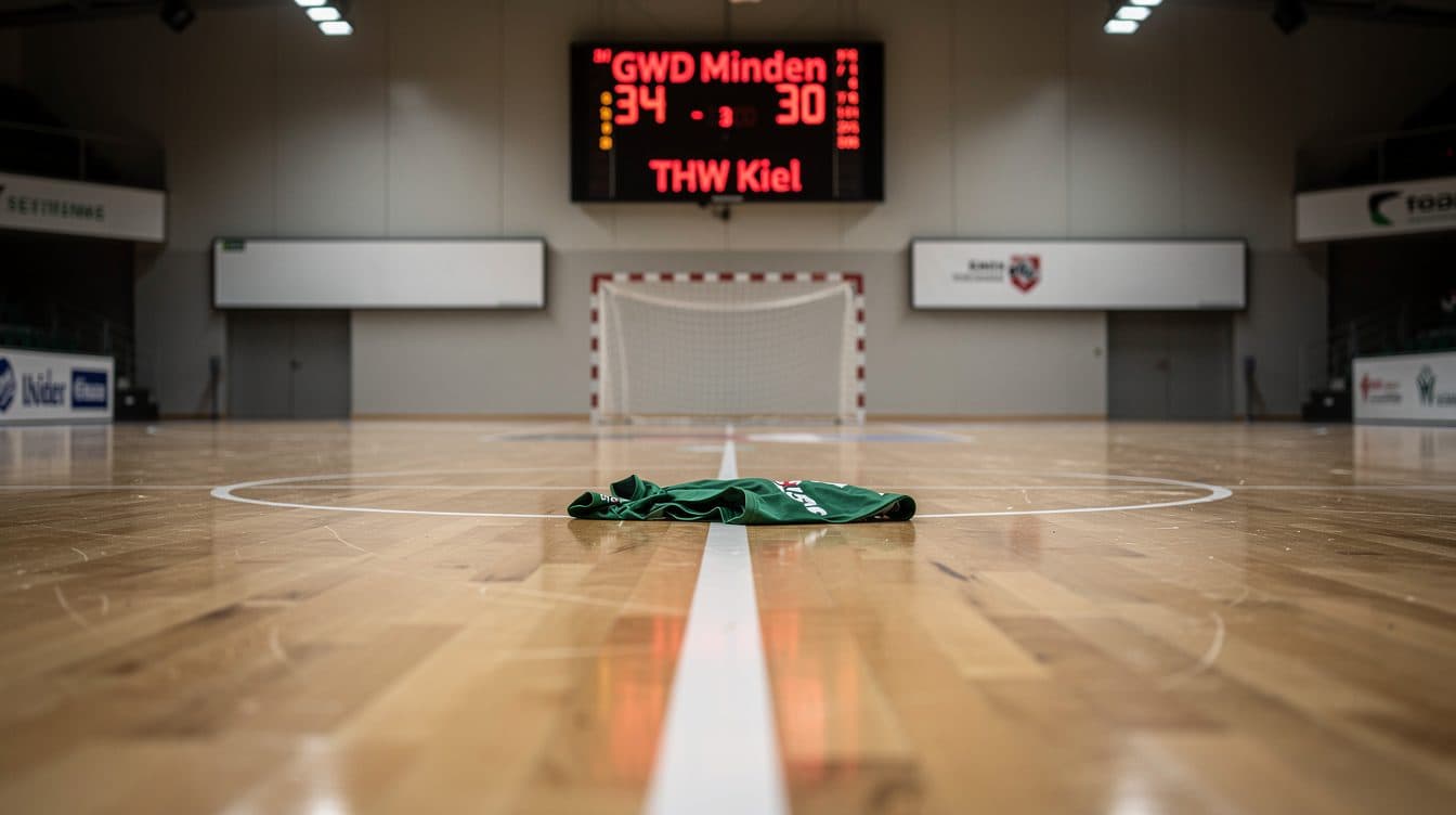 THW Kiel loses at promoted side GWD Minden 30:34