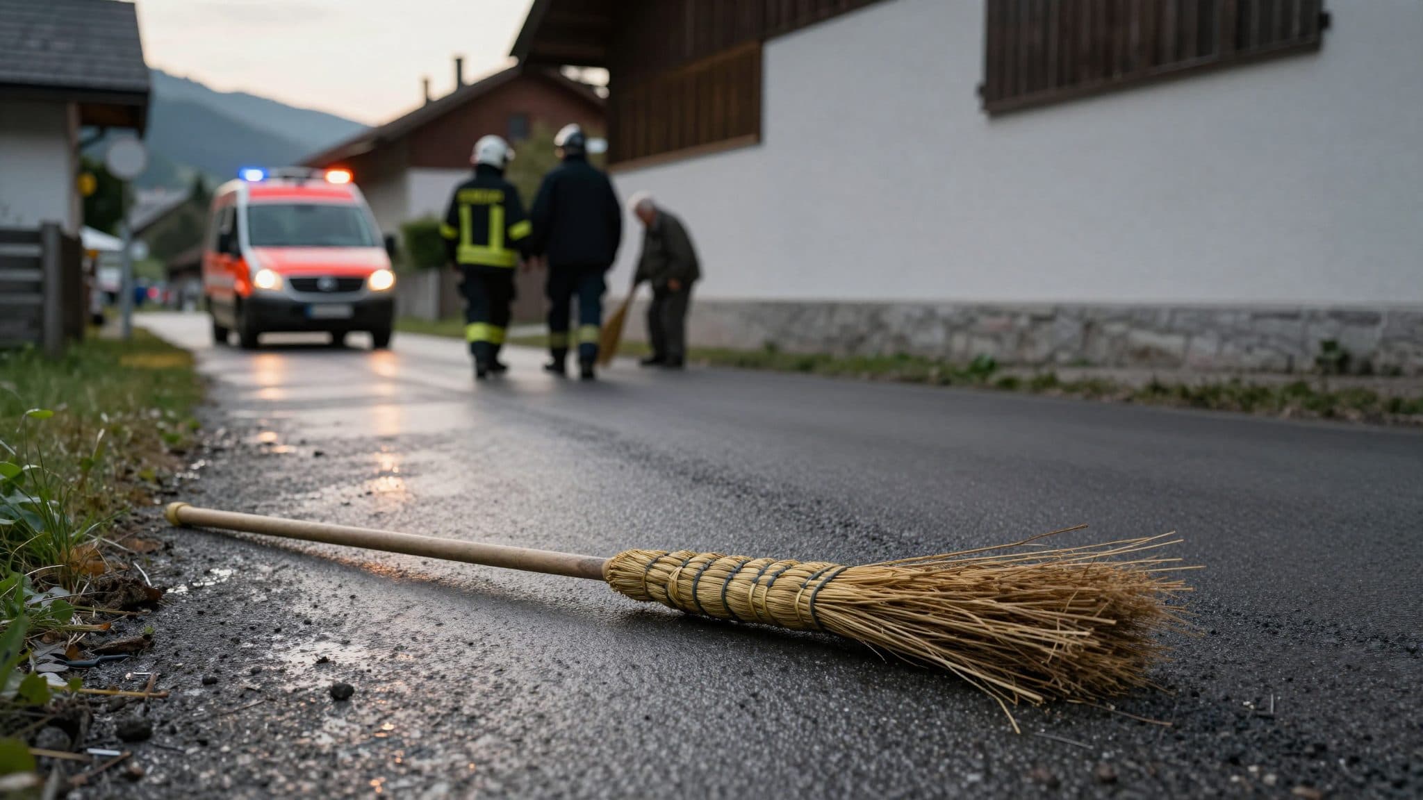 Drunk driver strikes elderly man sweeping his street in Styria