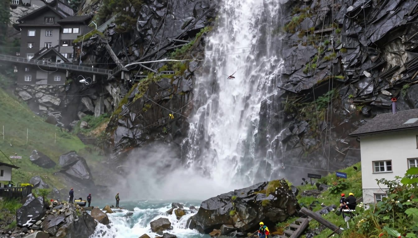 Police Trainee Falls at Stuibenfall: Search Underway in Tyrol