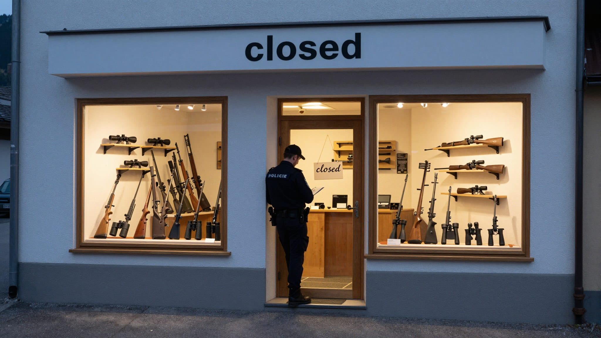 Carinthian Police Search for Unknown Suspect After Gun Shop Thefts