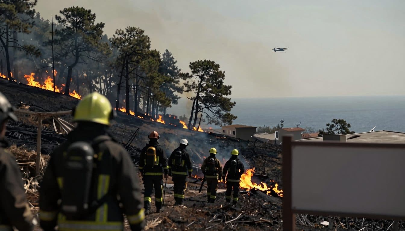 Athens Forest Fire: Firefighters Deployed near Porto Germeno