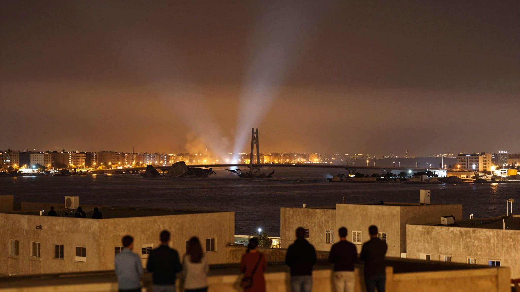US Strikes Hit Bridges and Airport in Southern Iran as Tensions Escalate Across the Gulf