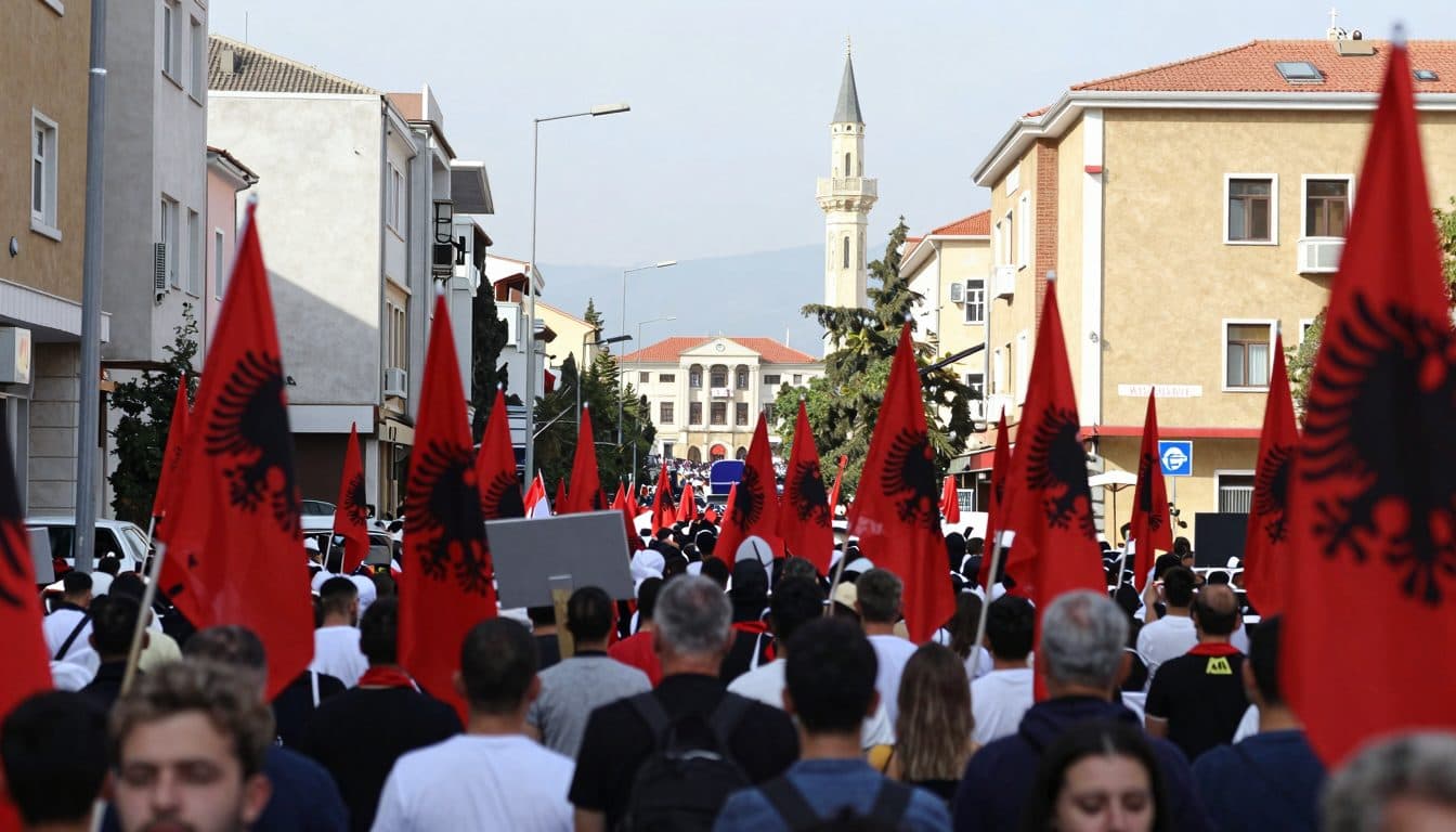 Thousands protest in Tirana against Trump's son-in-law and Prime Minister Rama