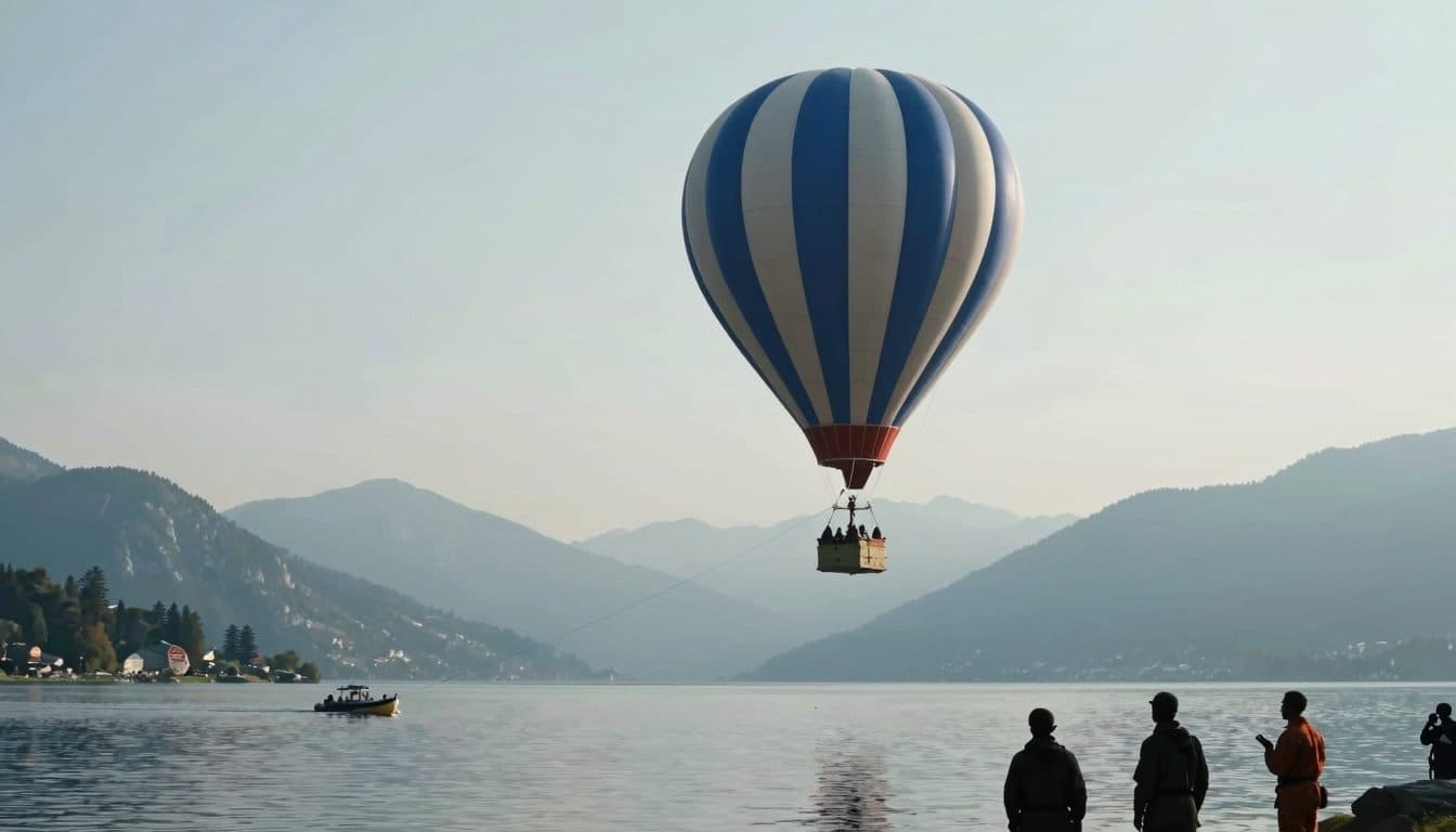 Hot Air Balloon in Distress Over Lake Zell: Police Boat Tows Basket to Shore