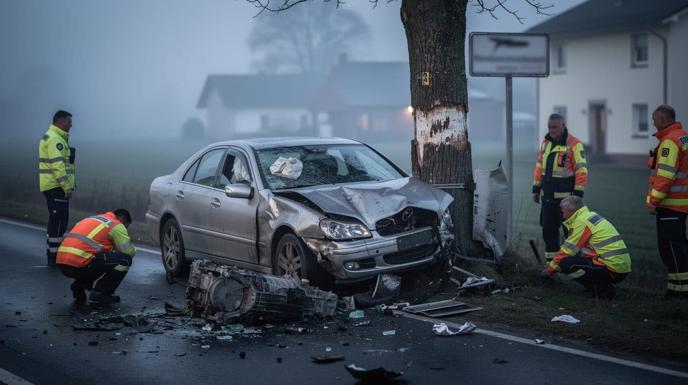 Serious accident on the B417 near Hünstetten: Three injured after overtaking maneuver