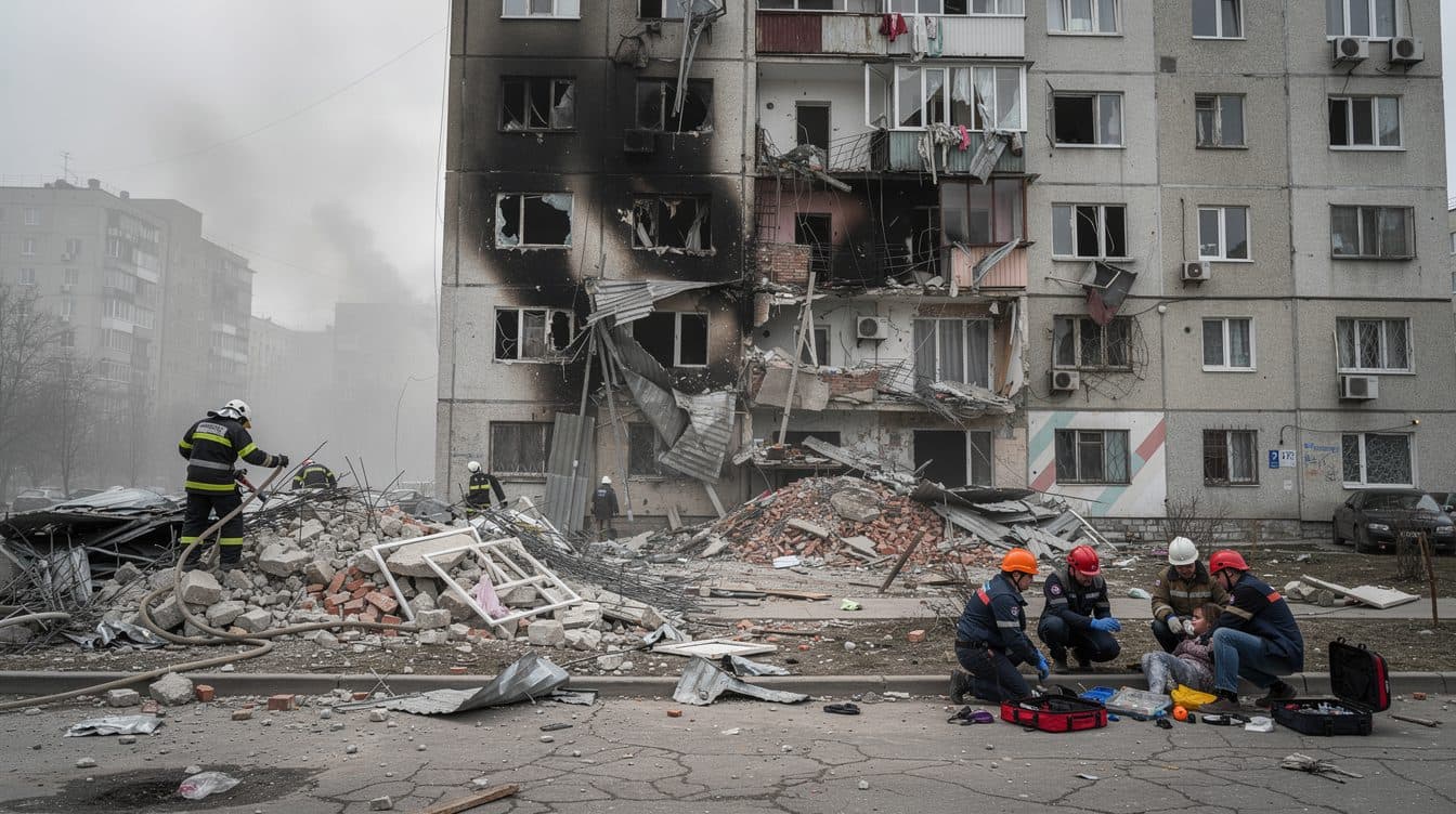 Ukraine Reports Massive Russian Drone and Missile Attacks, 40 Injured in Kyiv