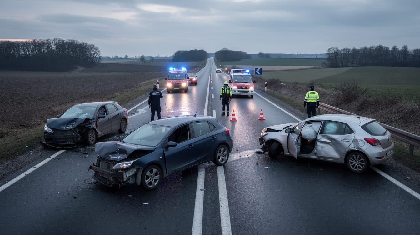 Fatal accident on B101 near Meißen: One person dies, two seriously injured