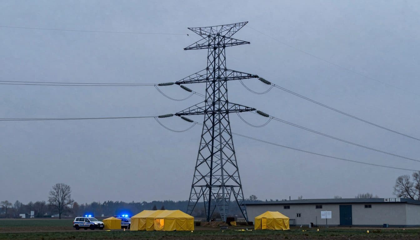 Police investigate suspected sabotage of power lines across several German states
