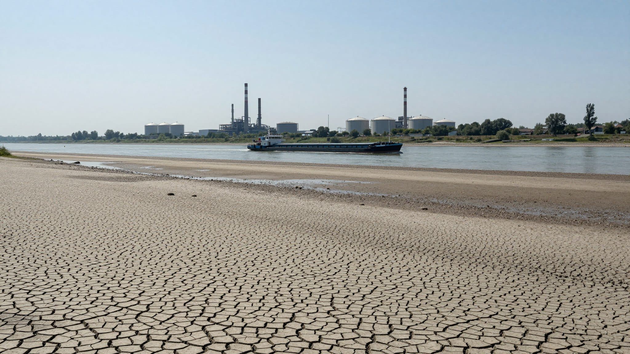 Low water on the Rhine prompts German chemical industry to warn of production cuts