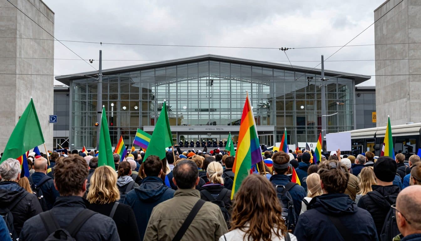 AfD Federal Party Conference in Erfurt Begins Amid Massive Protests and Security Measures