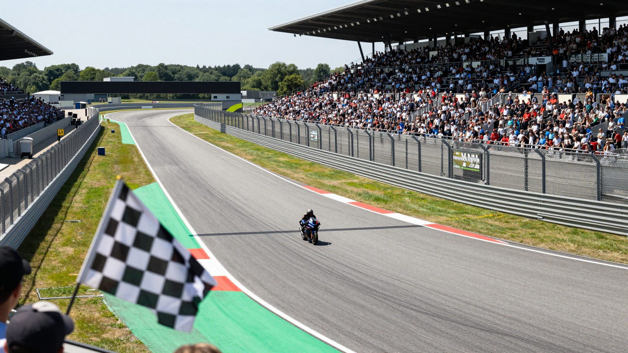Márquez celebrates tenth Sachsenring victory and equals Agostini's record