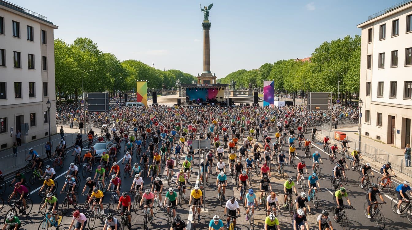 Around 30,000 cyclists join ADFC's 50th Sternfahrt in Berlin