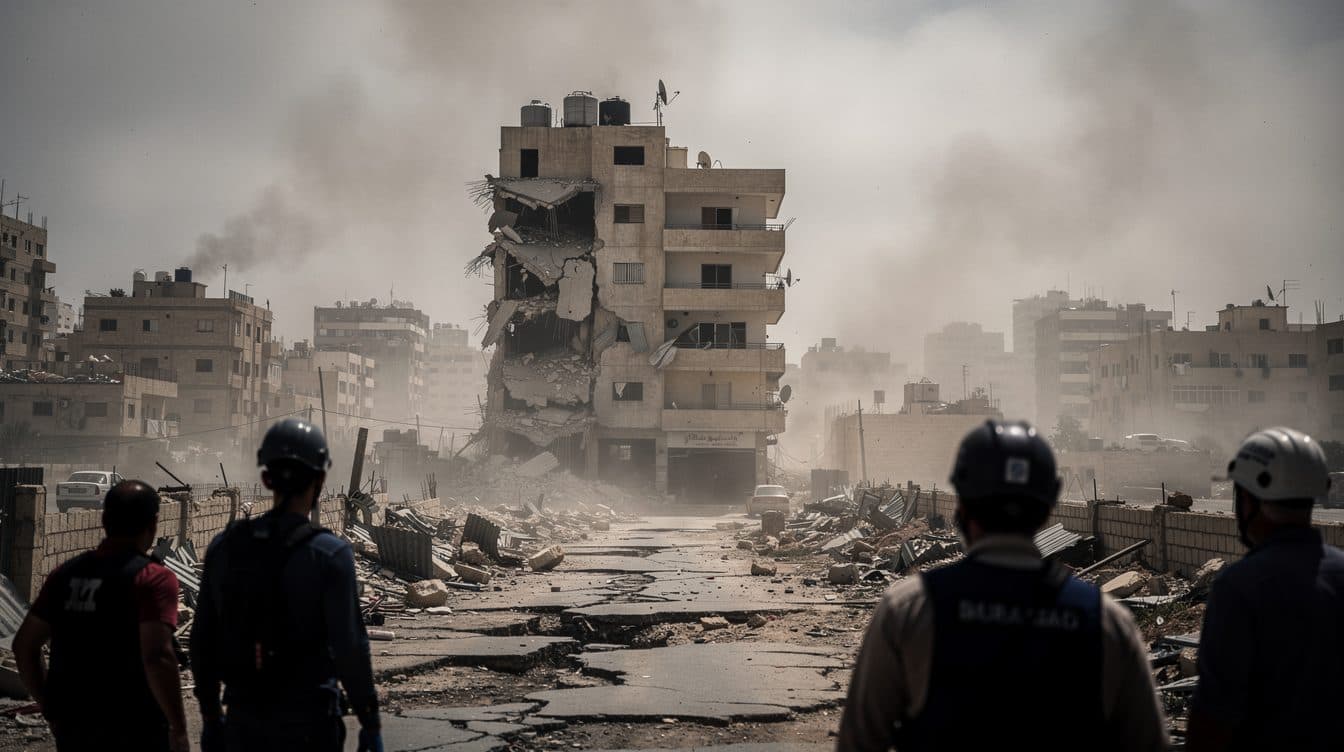 Israel launches strikes on Beirut suburbs after Hezbollah drone attack