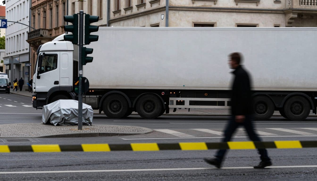 85-year-old dies in collision with truck in Berlin-Westend